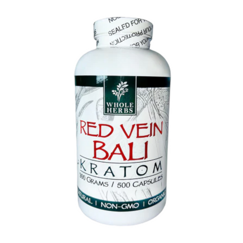 Whole Herbs Bottles: Bali Red Vein - 500 Capsules | 300 GMS
