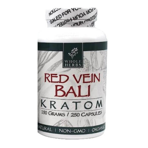Whole Herbs Bottles: Bali Red Vein - 250 Capsules | 150 GMS