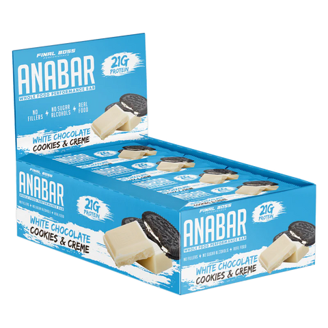 Anabar Protein Bar 21G: White Chocolate Cookies & Cream (12CT)