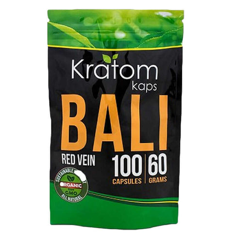 Kratom Kaps: Bali 100 Capsules | 60 Gms