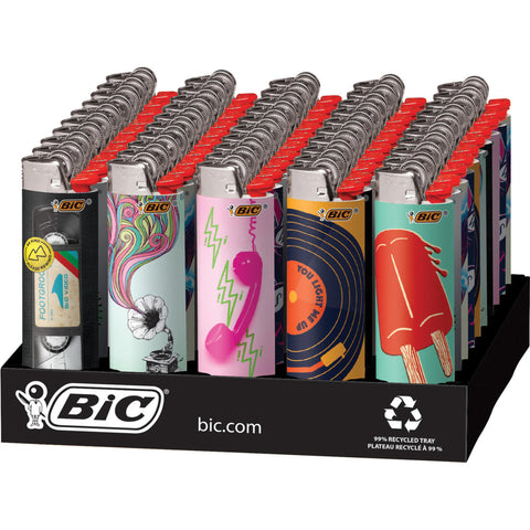 Bic Lighters: Nostalgia Design (50CT)