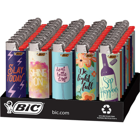 Bic Lighters: Positive Affirmations Design (50CT)