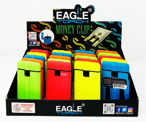 Eagle Torch Lighters: Straight Money Clip Torch - PT161MC (20CT)