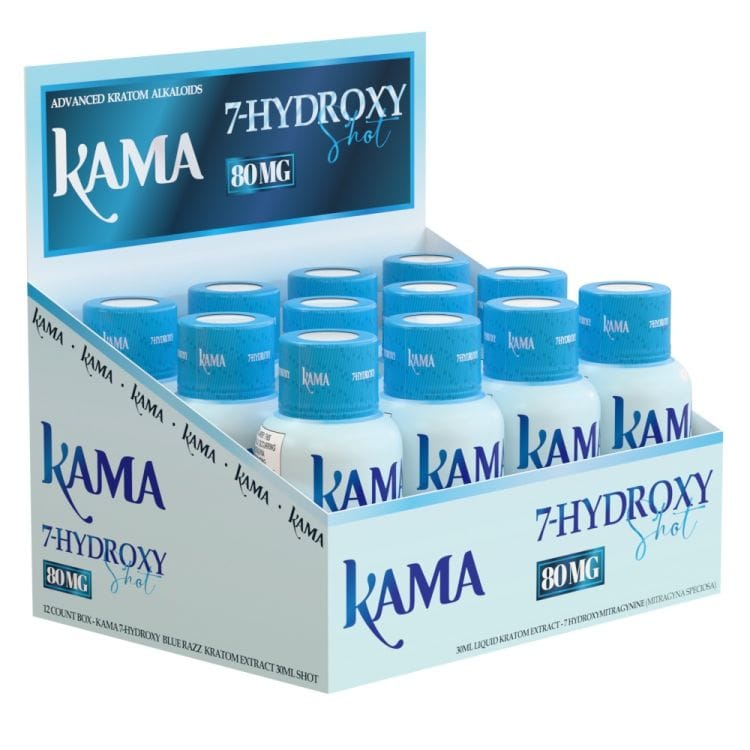 Kama Extract Shot 80MG: 7-Hydroxymitragynine - Natural (12CT)