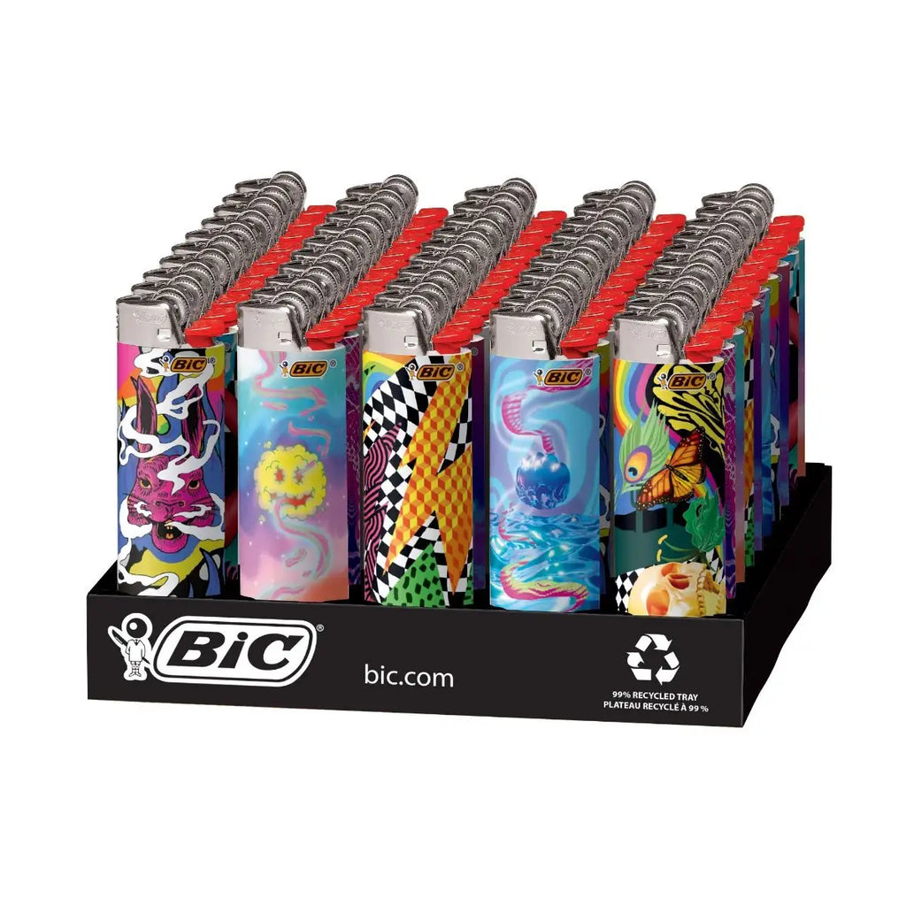 Bic Lighters: Prismatic Design (50CT)