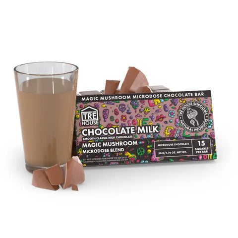 TRE House Magic Mushroom Chocolate Bar: Smooth Milk Chocolate (10CT)