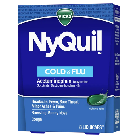 NyQuil Cold & Flu Liqui Caps (8CT)