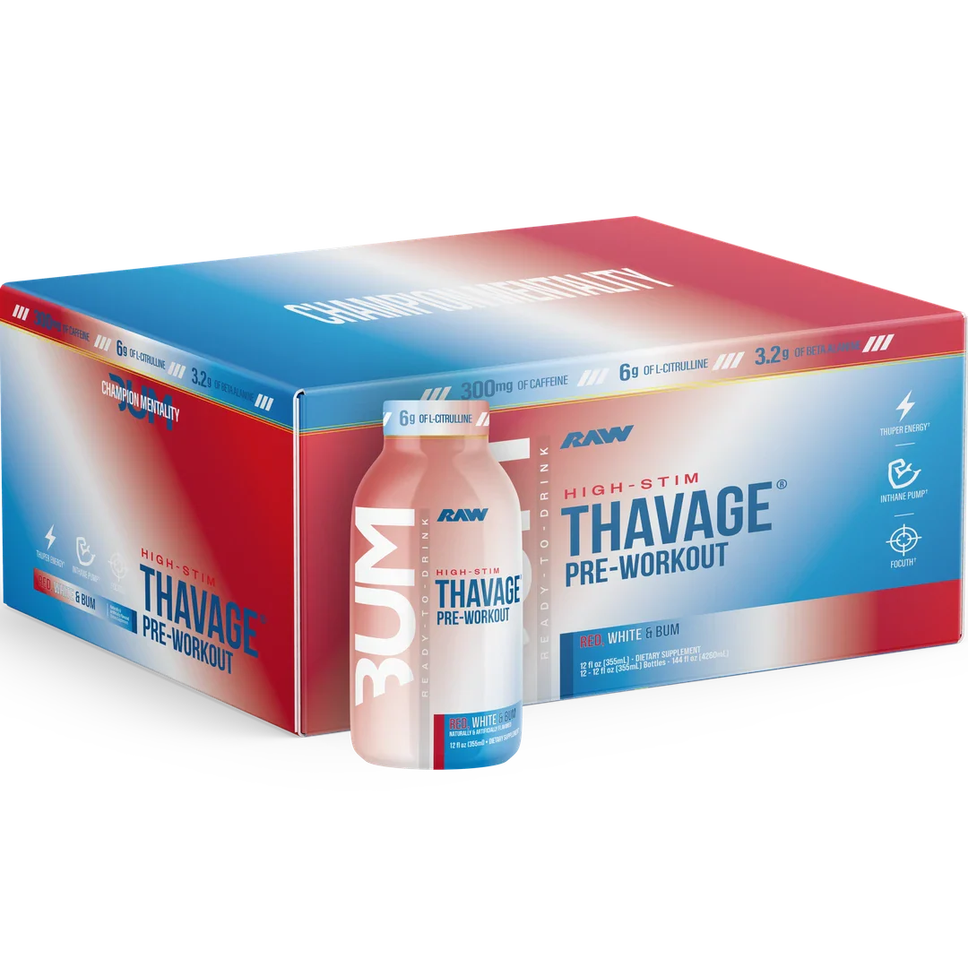 Raw CBUM Thavage Pre-Workout RTD (12CT)