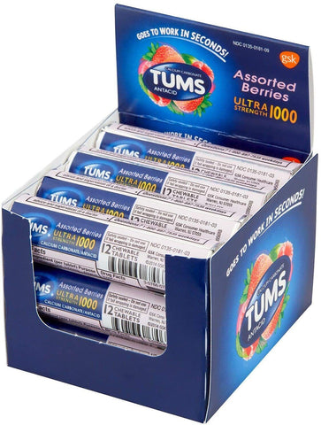 Tums Ultra Strength 1000: Assorted Berries