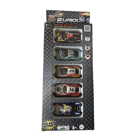 Furious Road Trip Racer Pull Back Car (5CT)