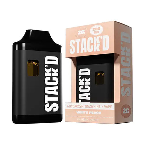 Stack'D 7-Hydroxy 2G Disposable: White Peach
