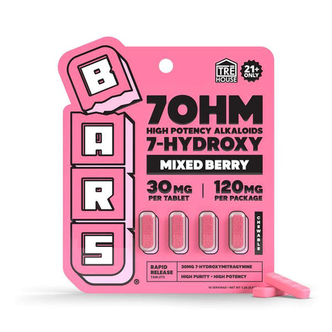 Tre House 7-Hydroxy Bars 120MG: Mixed Berry (10CT)