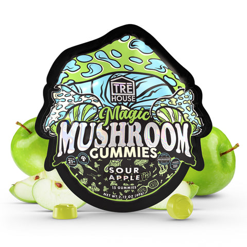 TRE House Magic Mushroom Gummy: Sour Apple (10CT)