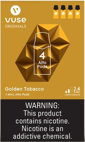 Vuse Pods: Golden Tobacco 4Pack (5CT)