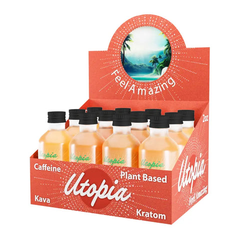 Utopia: Kava + Kratom Shot Display (12CT)