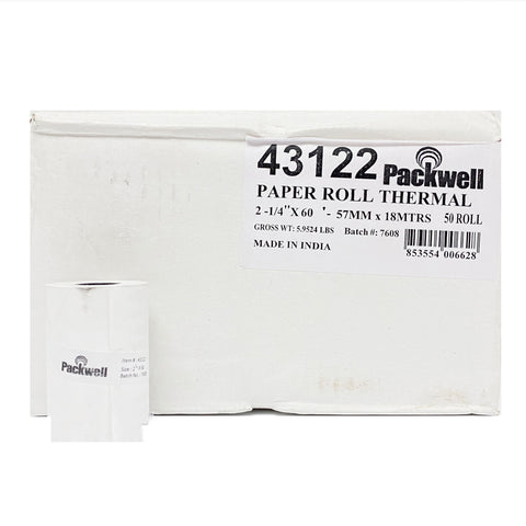 Thermal Paper Roll 2-1/4x50 - 43122 (50CT)
