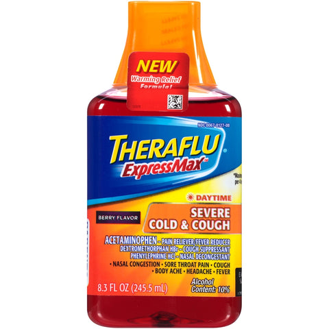 Theraflu Severe Cold & Cough Daytime Bottle 8.3oz