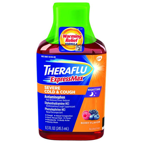 Theraflu Severe Cold & Cough Nighttime Bottle 8.3oz