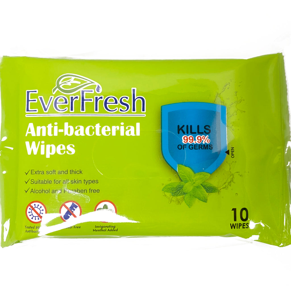EverFresh Anti-Bacterial Wipes 10'S