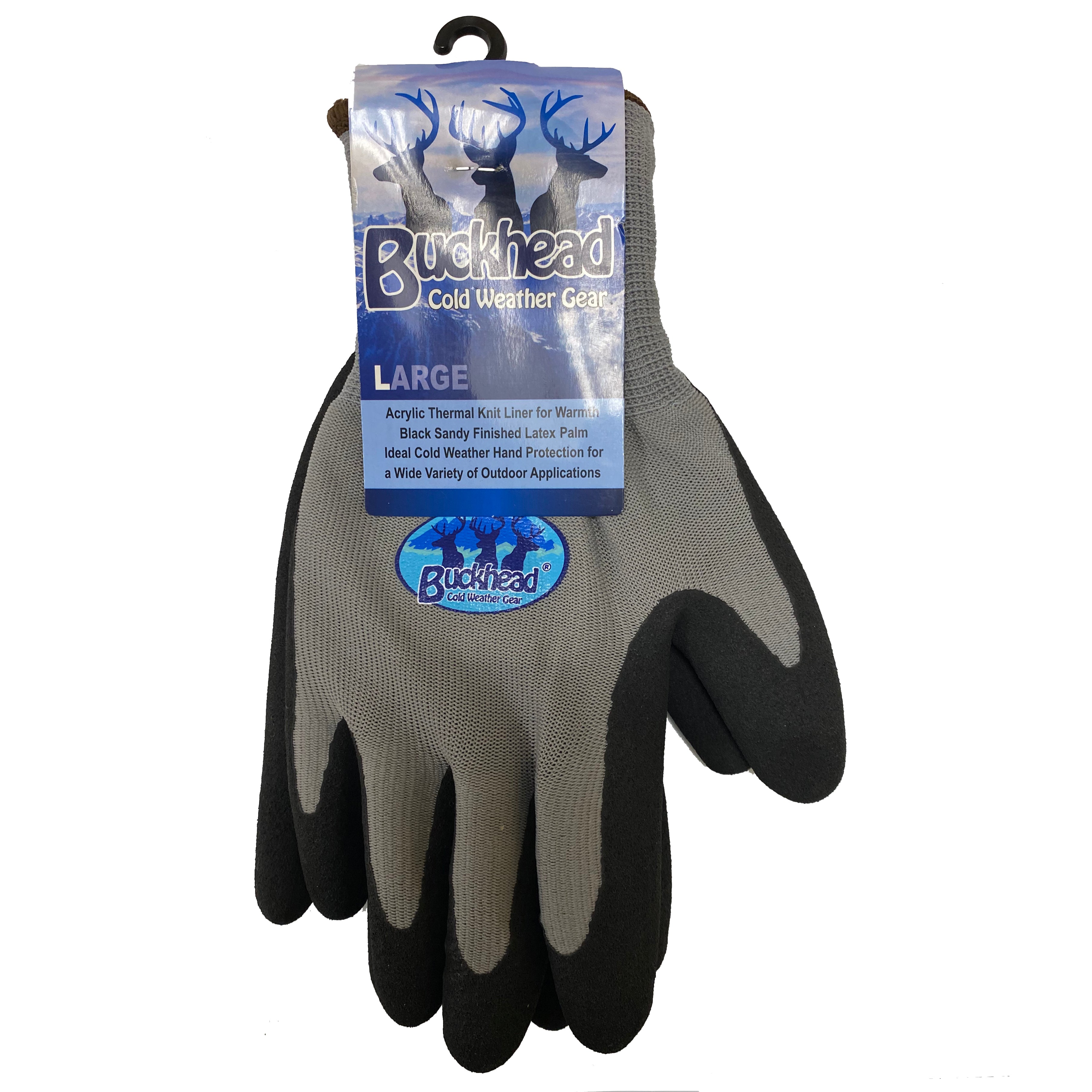 Buckhead Cold Weather Gray Gloves (12CT)