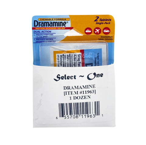 Blister Pack: Dramamine 2's (12CT)