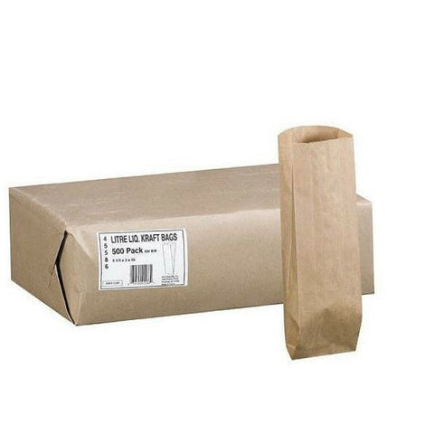 Paper Bag Litre Liquor | 500CT Bundle