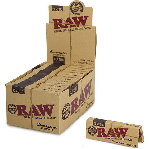 Raw Classic Connoisseur 1-1/4 + Tips (24CT)