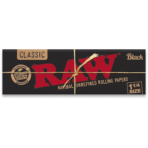 Raw Classic Black 1-1/4 (24CT)