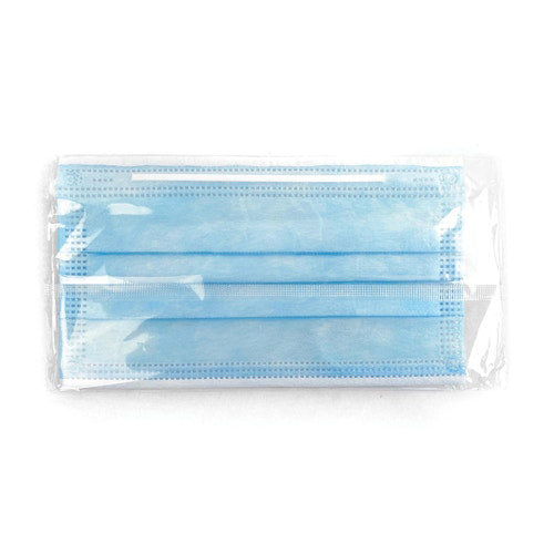 Three Ply Disposable Mask - Individually Packed | Black/Blue