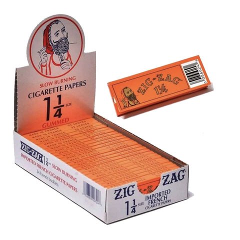 Zig-Zag Paper - 1-1/4 Orange (Slow Burning)